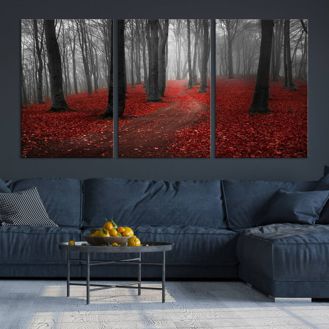 Wonderful Forest with Autumn Forest Artwork