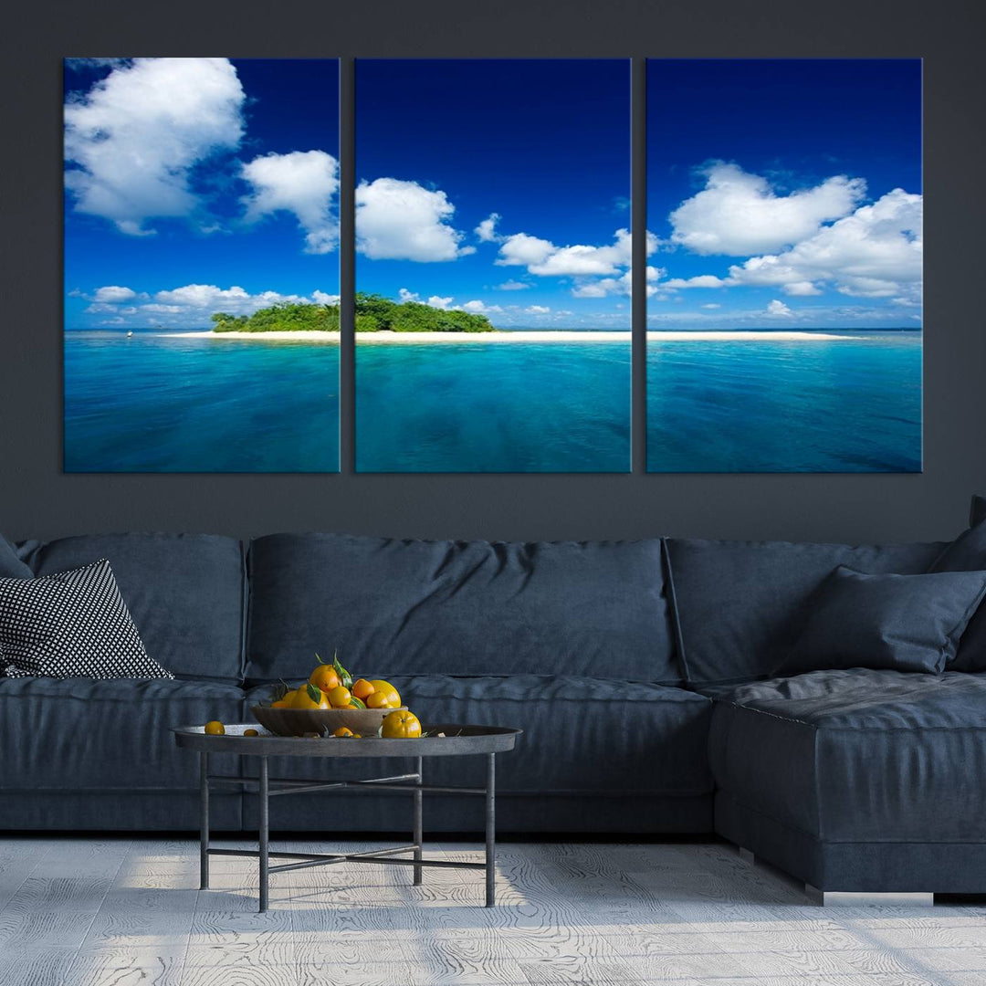 Wall Art Small Tropical Island Canvas Print