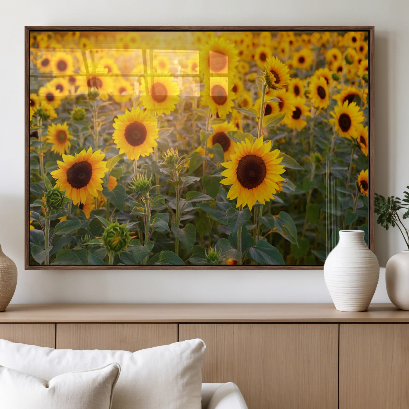 MGV-FP-60X30-3P - Sunflower Sunshine Wall Art Canvas Print