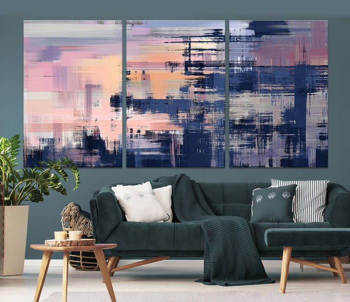 Pintura abstracta Arte de la pared Impresión en lienzo Arte de lienzo dividido extra grande