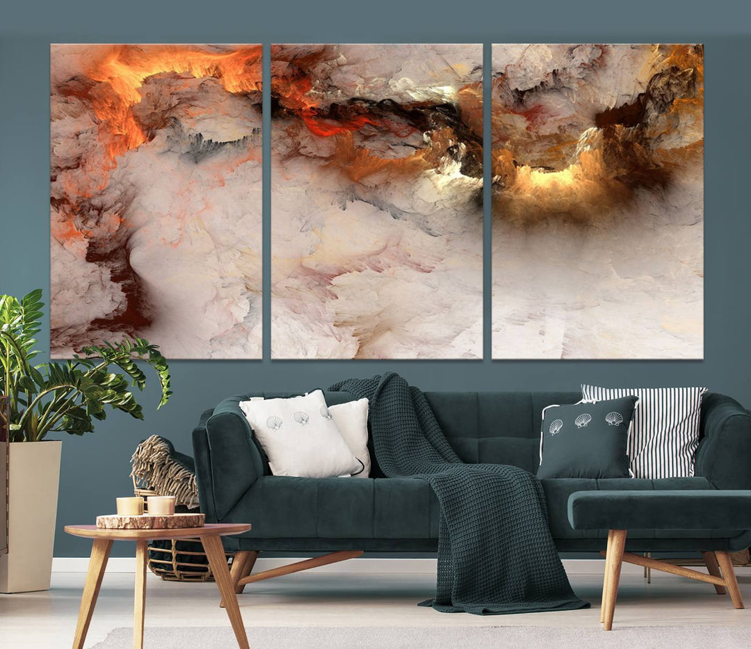 Abstract Smokes Canvas Wall Art Print