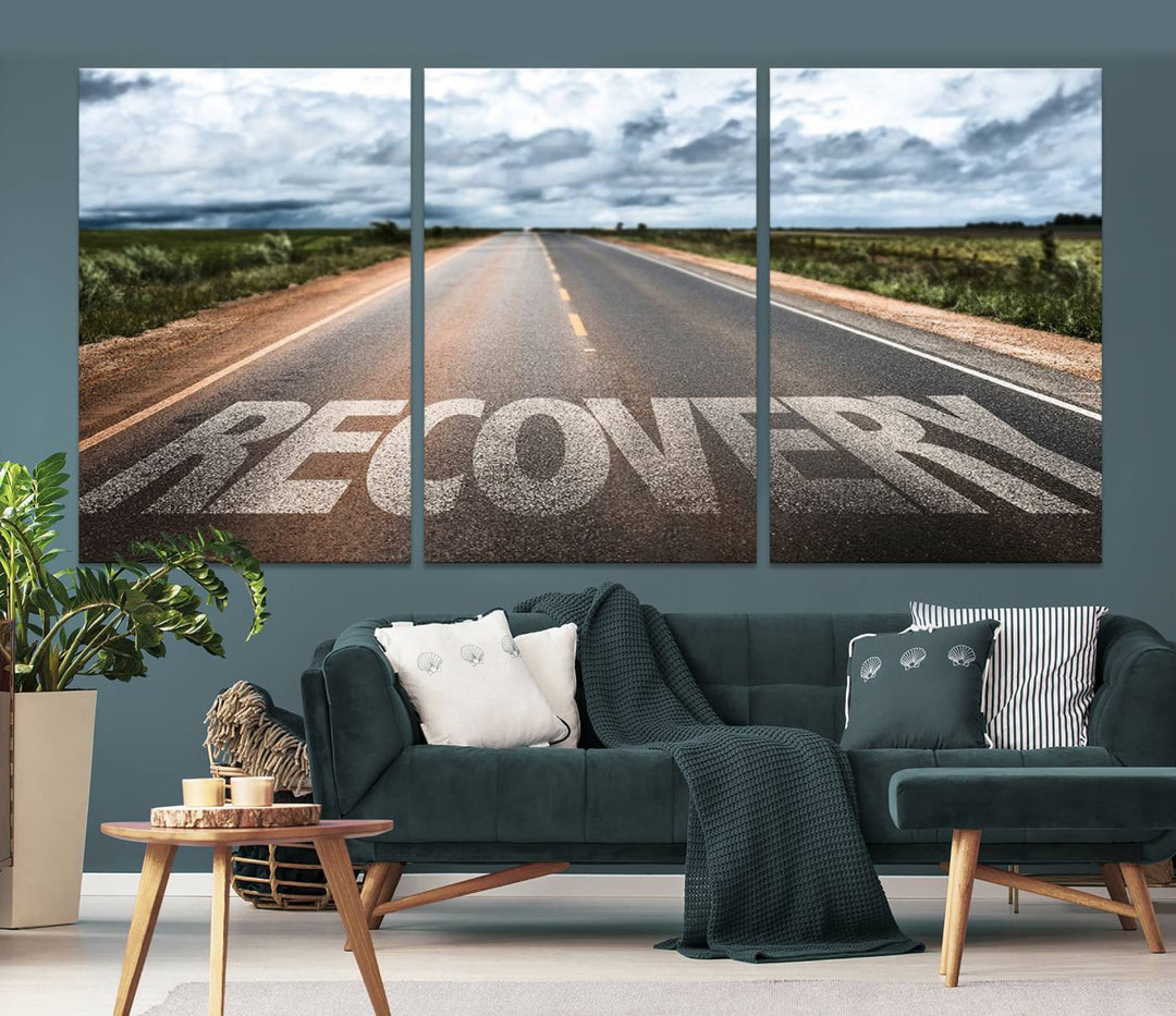 Recovery Road Wall Art Canvas Print