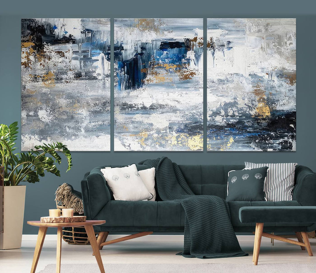 Modern Large Abstract Wall Art Canvas Print