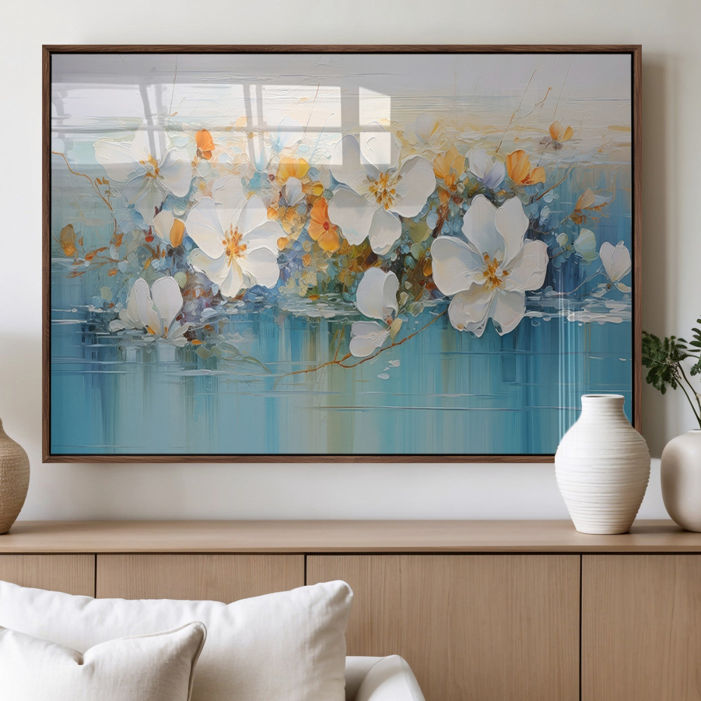 MGV-FP-36X24-3P - Abstract Flower Wall Art Canvas Print