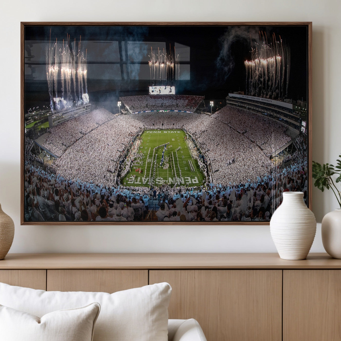 MGV-FP-36X24-3P - Penn Stadium Football Wall Art Canvas Print, Pennsylvania University Football Stadium