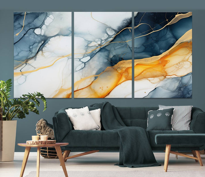 Fluid Wall Art Abstract Canvas Print