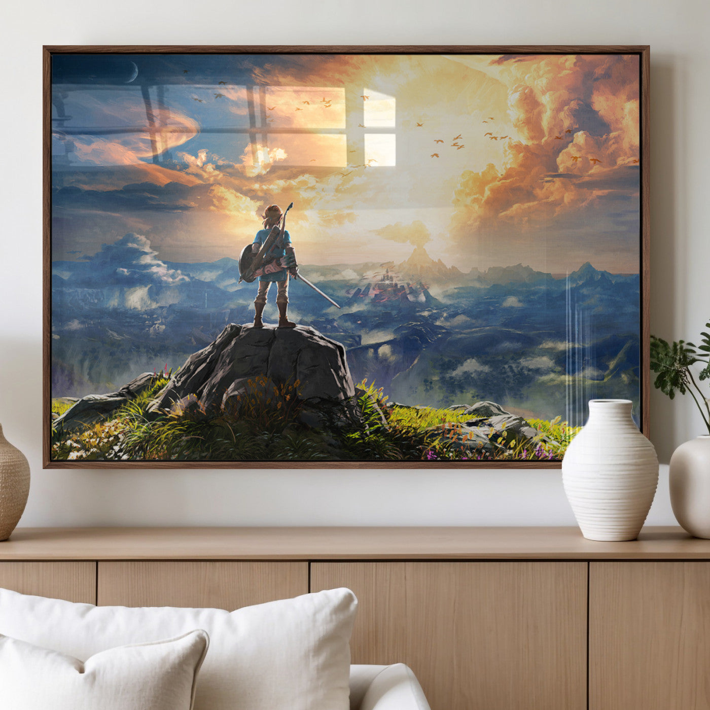 MGV-FP-36X24-3P - Legend of Zelda Breath of the Wild Game Wall Art Canvas, Legend of Zelda Canvas Print