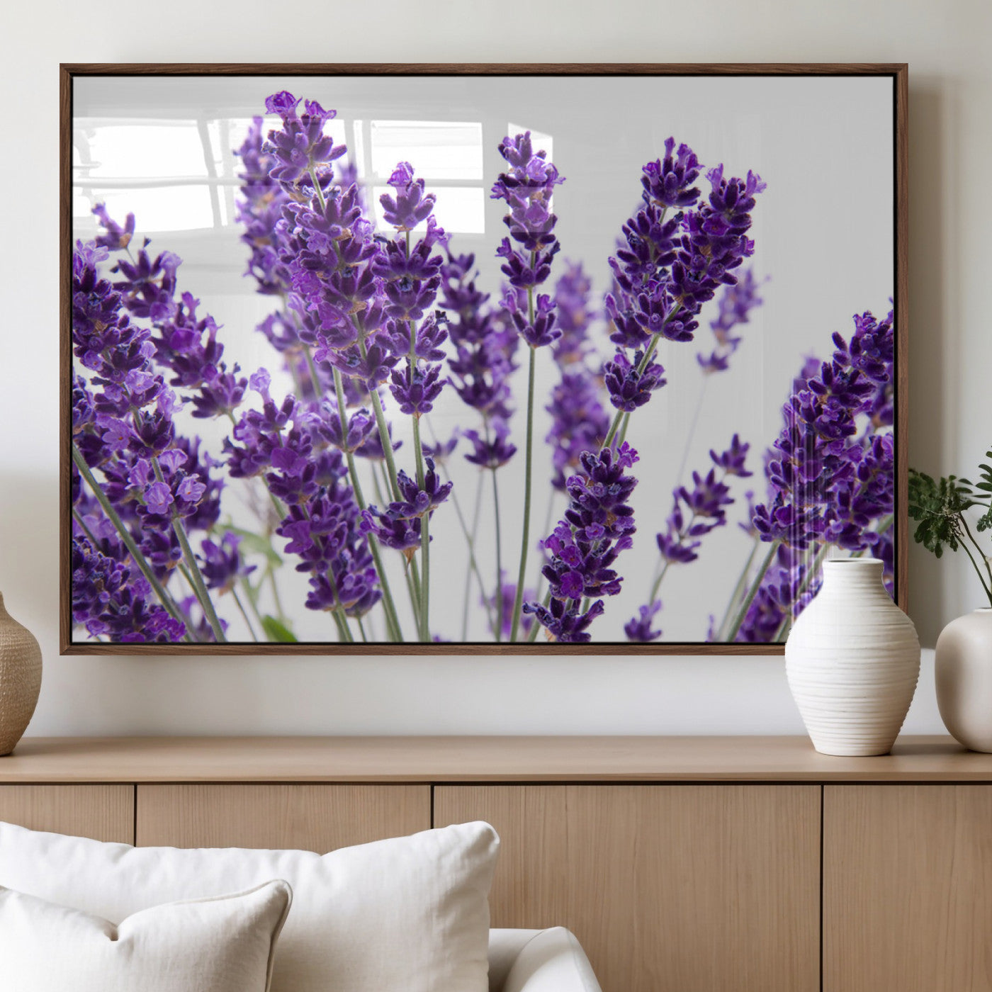 MGV-FP-60X30-3P - Lavender Flower Wall Art Canvas Print