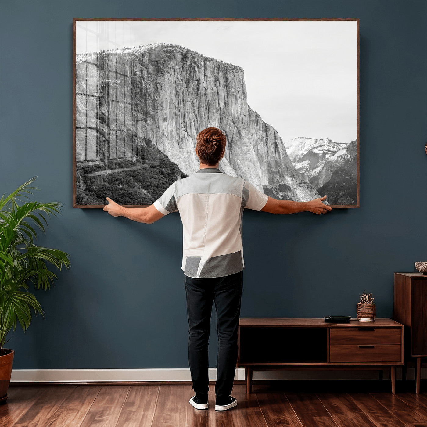 39393420-MGV-CV-36X24 - El Capitan Yosemite Mountain Wall Art – Yosemite Cliff Canvas Print, Rugged Terrain and Timeless Wilderness Decor for Office, Living Room or Cabin
