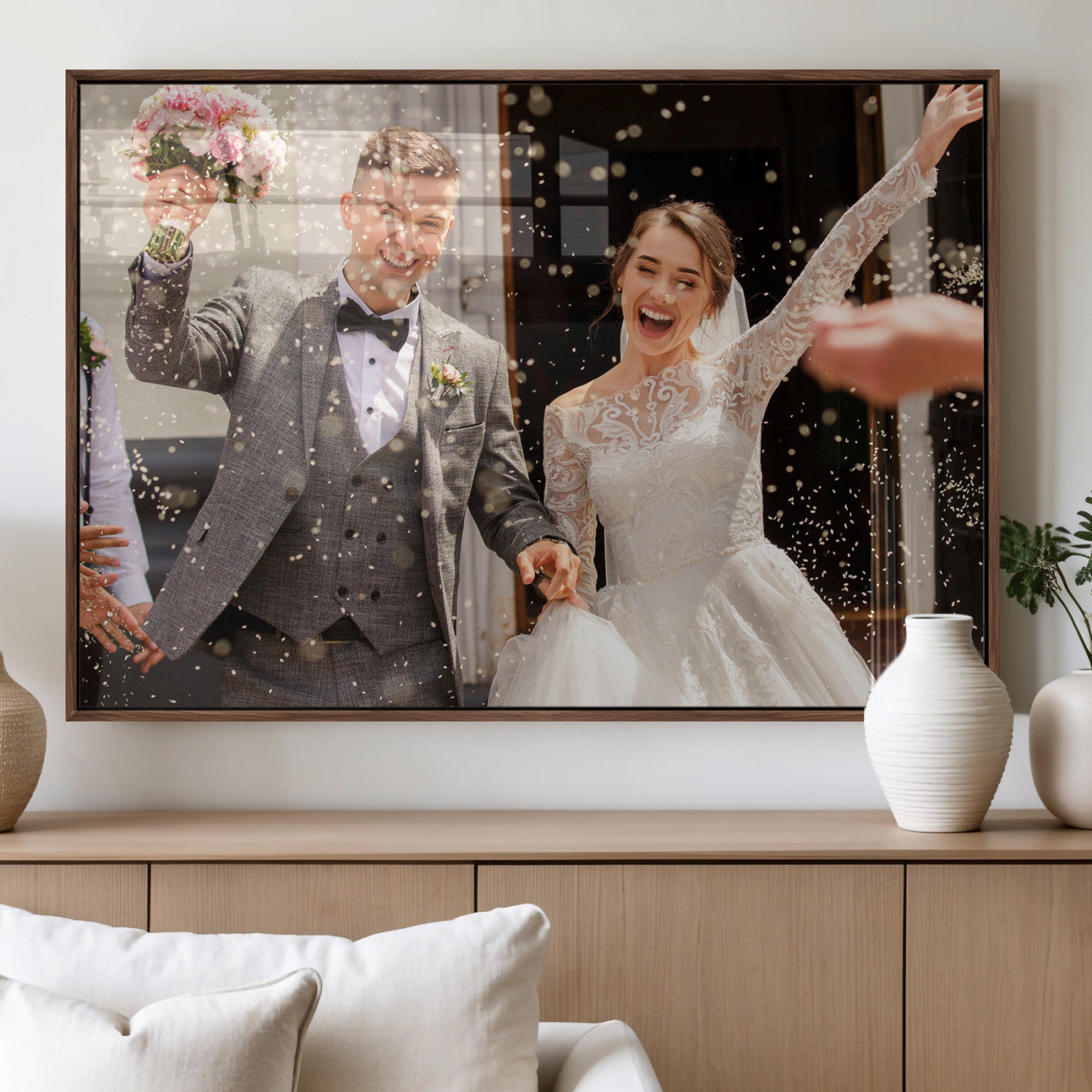 Framed Create Your Canvas Print - Personalized Wall Art for Home Decor Wall Art Print, Create Your Own Photo Canvas Print