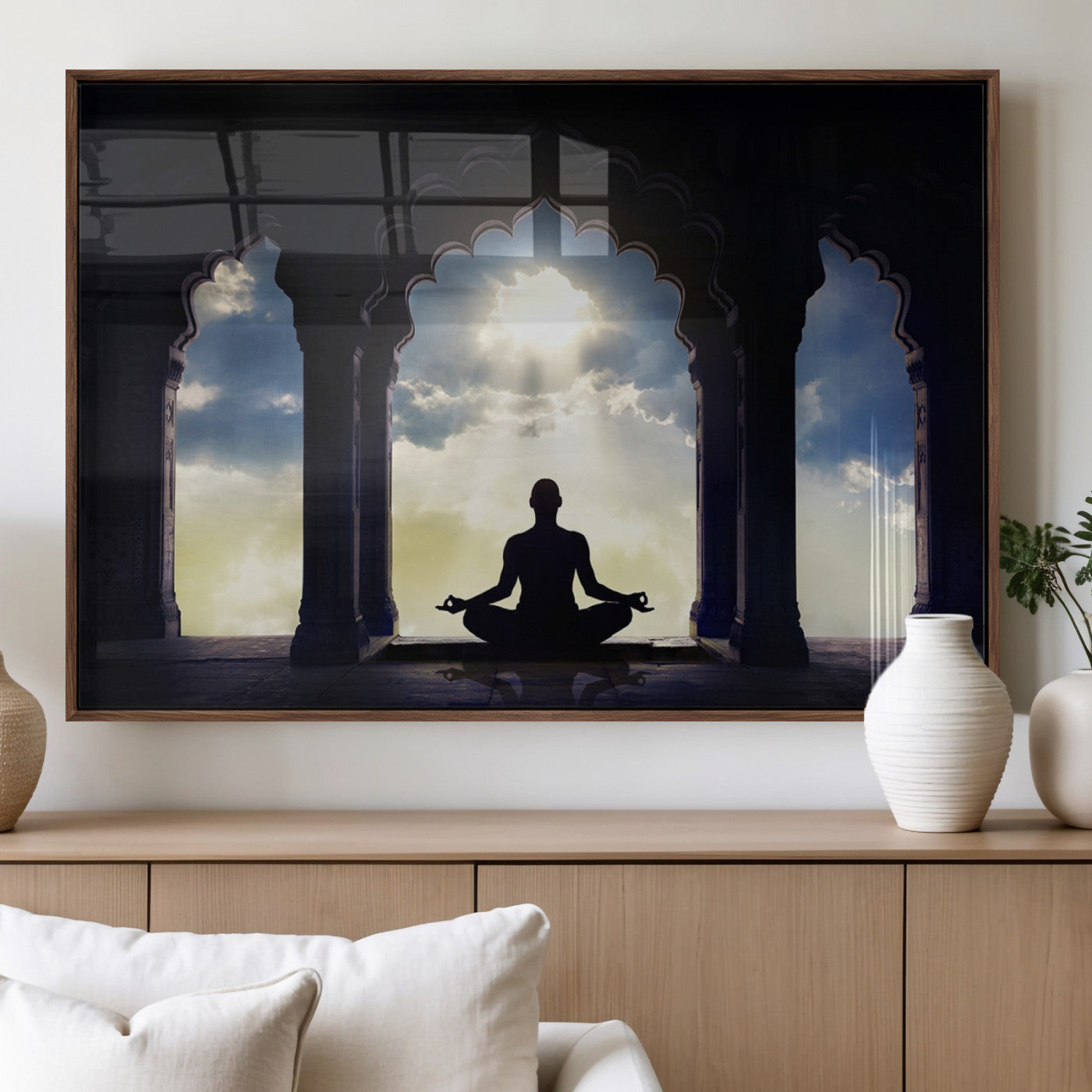 MGV-FP-60X30-3P - Women and Yoga Wall Art Canvas Print