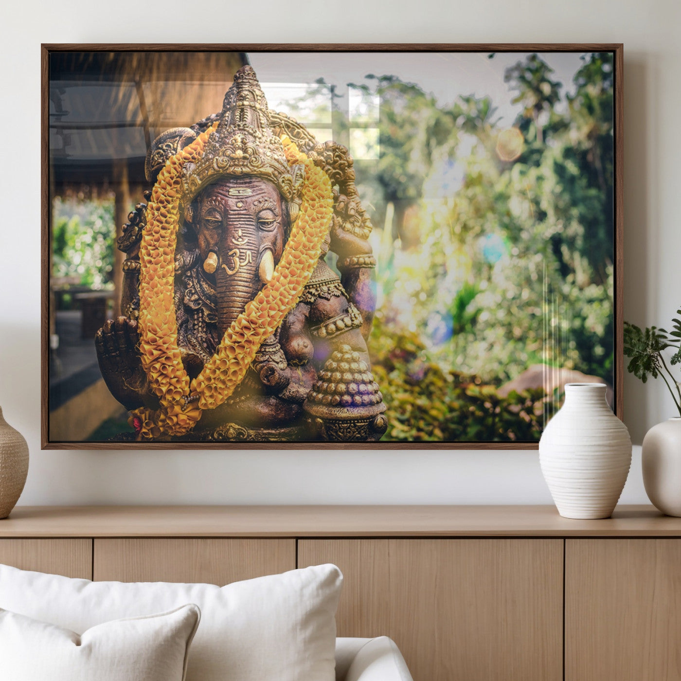 MGV-FP-60X30-3P - Hinduism Statue Wall Art Canvas Print