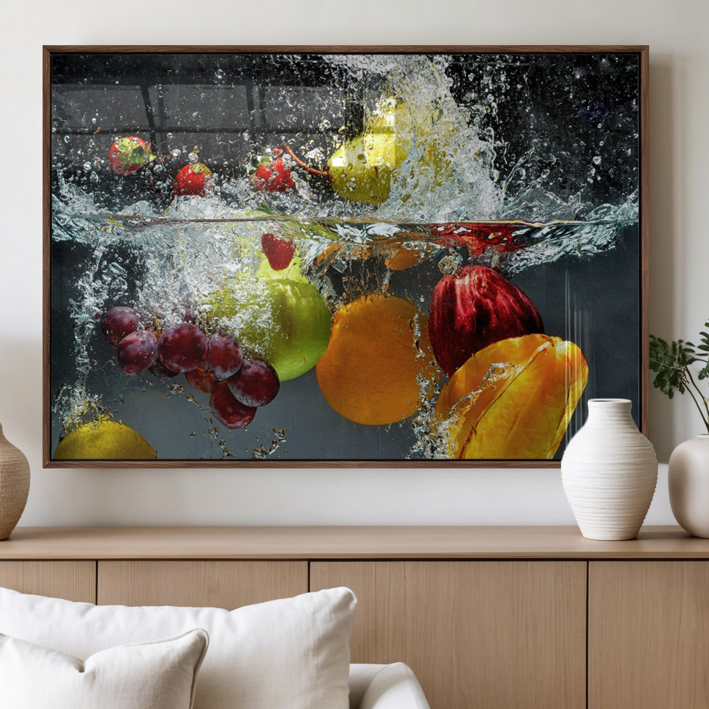MGV-FP-60X30-3P - Kithen Vegetables World Wall Art Canvas Print