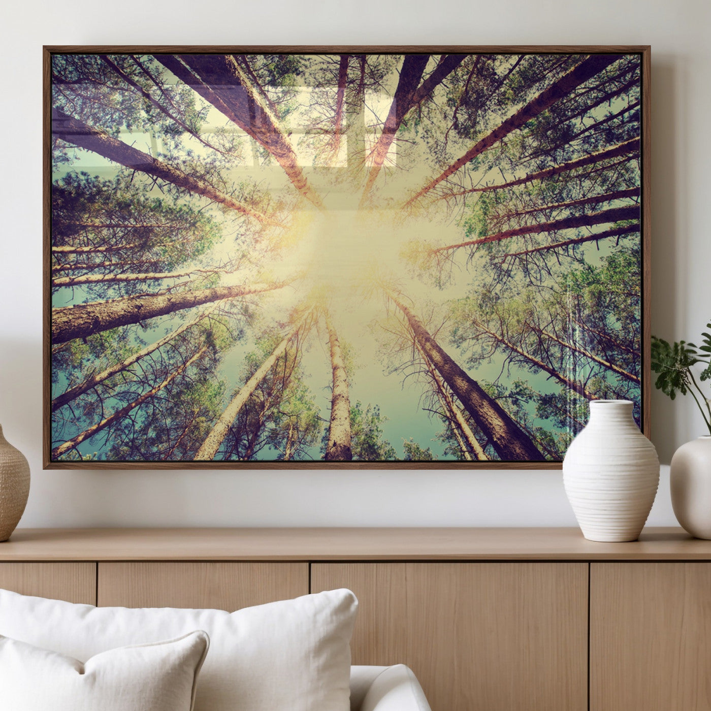 89611-MGV-FP-60X30-3P_Walnut-Tree and Sunshine Canvas Print
