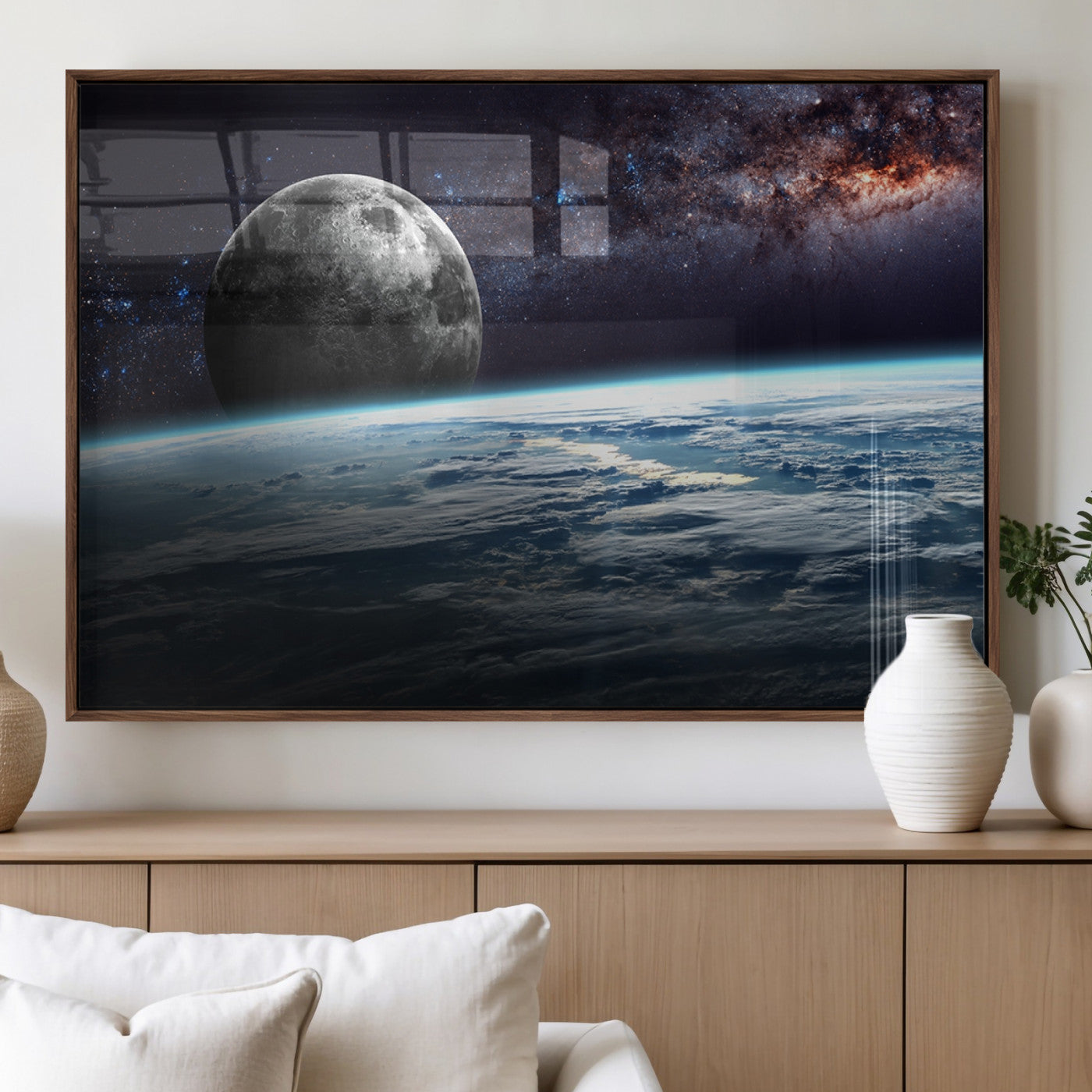 MGV-FP-36X24-3P - Space and Planet Canvas Print