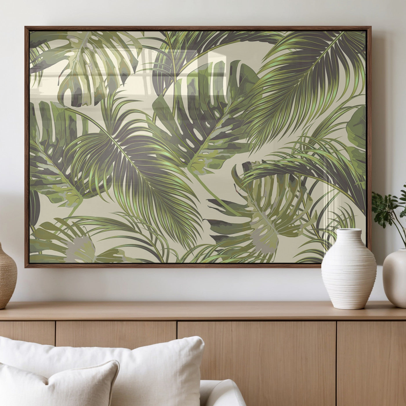 MGV-FP-60X30-3P - Palm Leaves Canvas Print