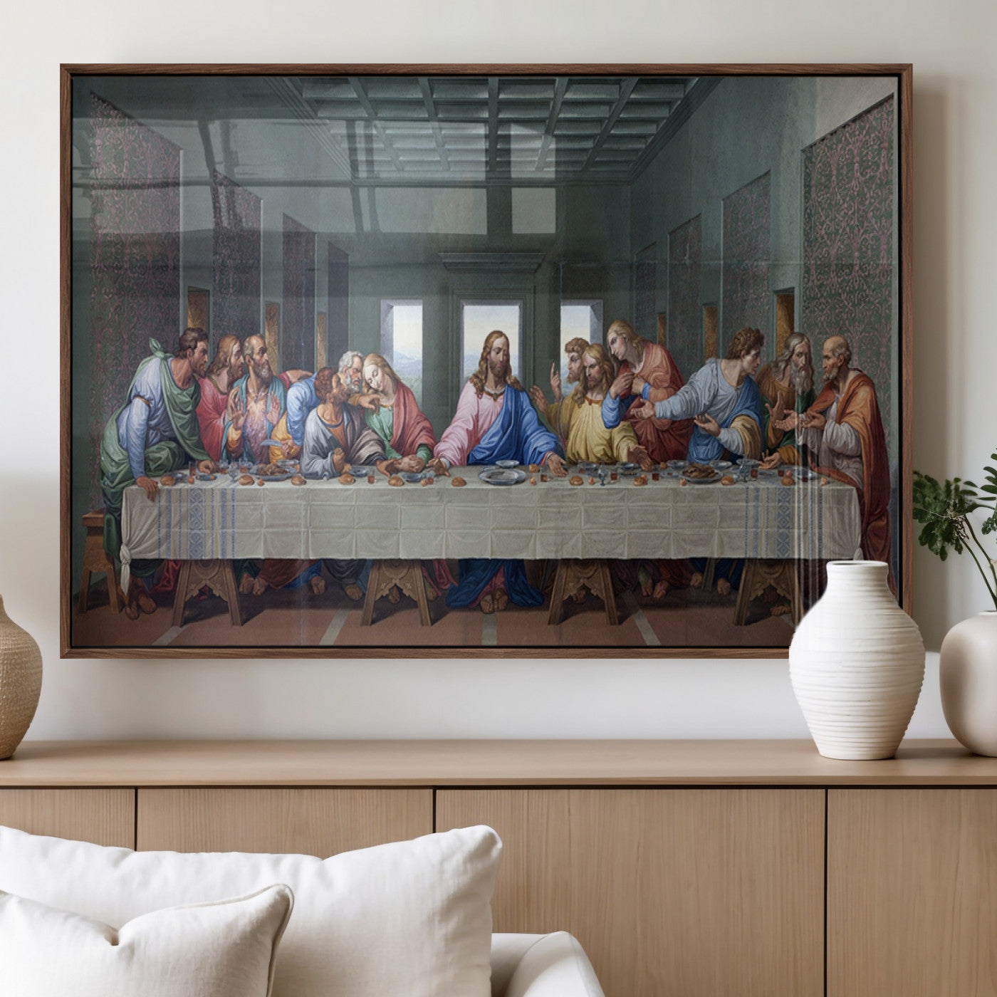 MGV-FP-60X30-3P - The Last Supper Multi Panel Canvas Wall Art