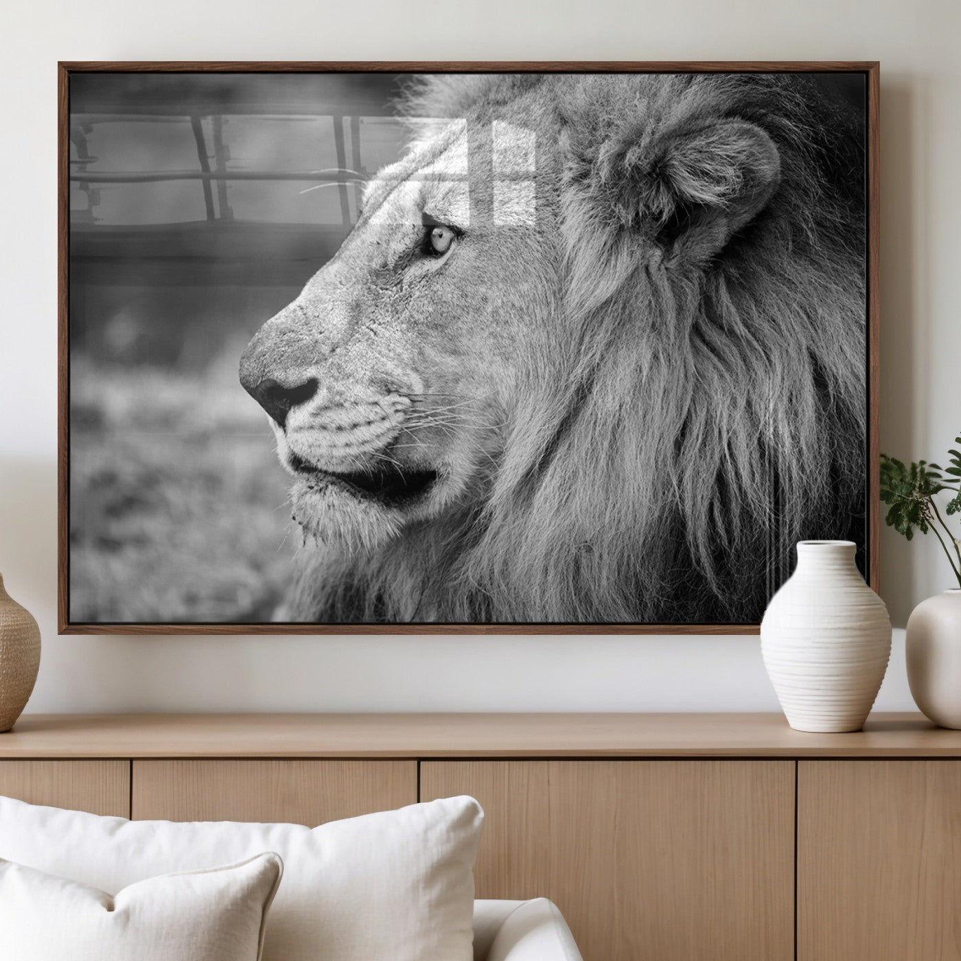 MGV-FP-60X30-3P - Lion Wall Art Canvas Print