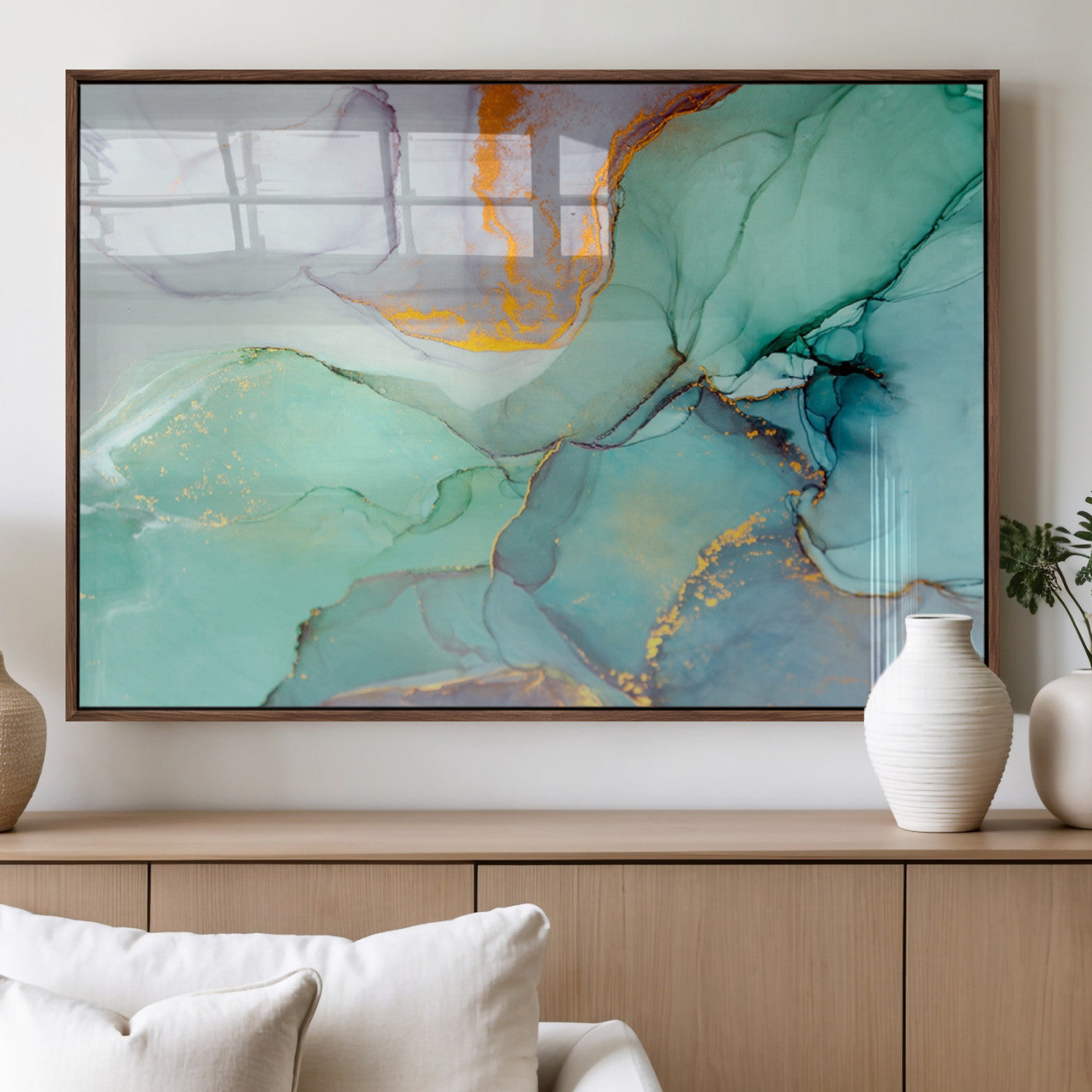 MGV-FP-60X30-3P - Colorful Marble Fluid Effect Canvas Wall Art Print