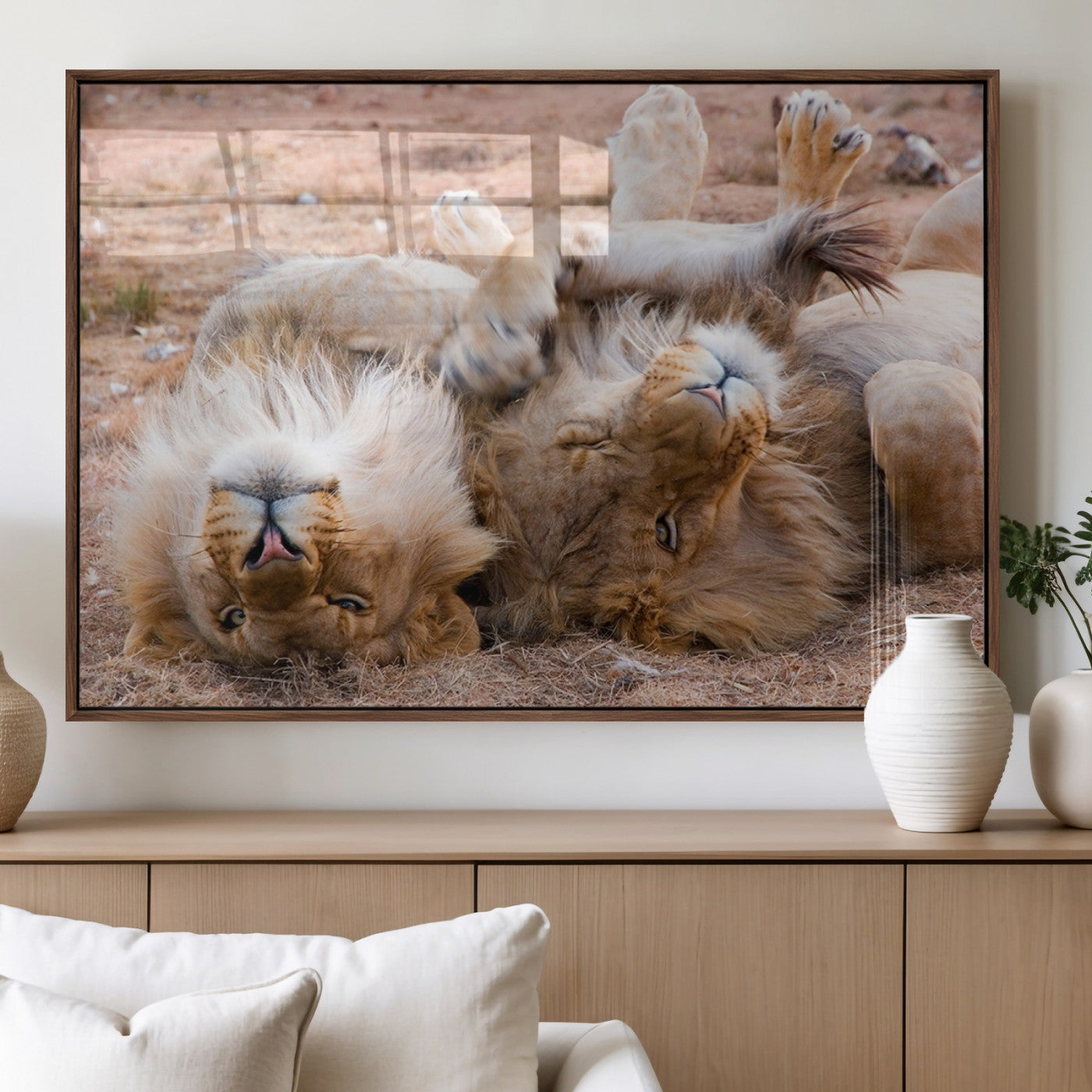 MGV-FP-60X30-3P - Animal Wall Art Lion Canvas Print