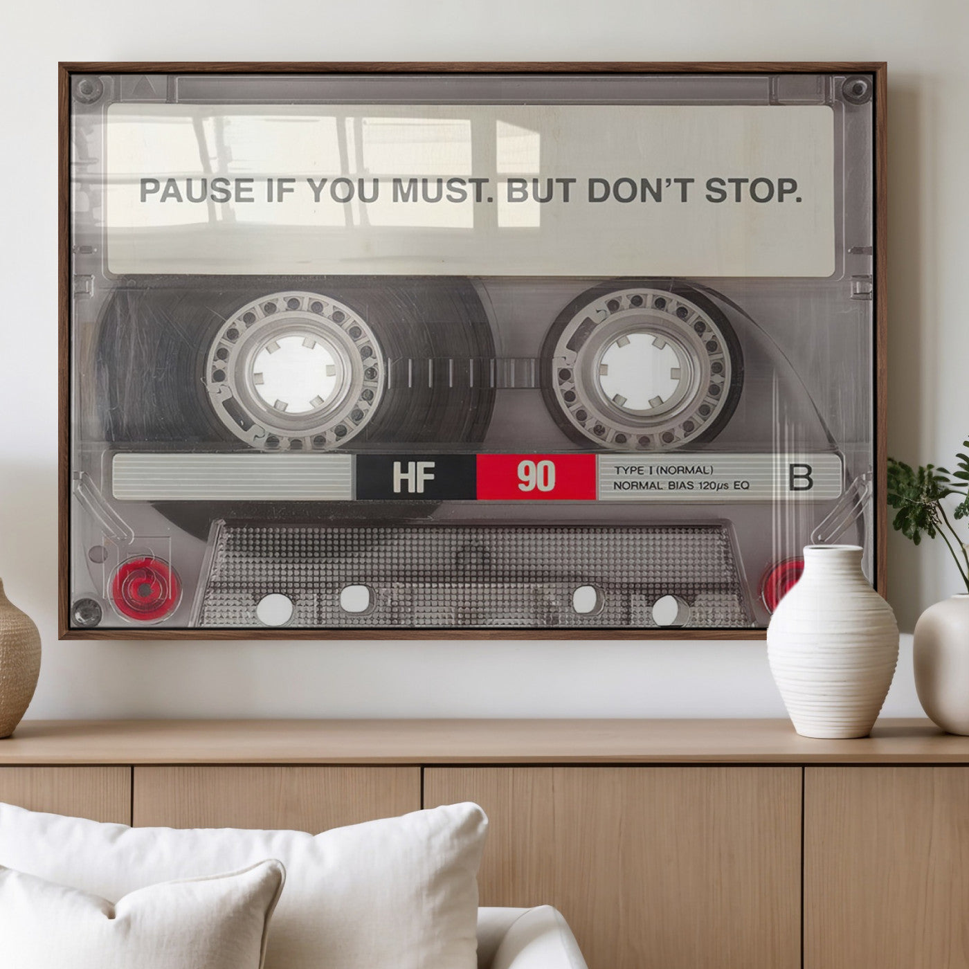 MGV-FP-60X30-3P - Music Cassette Iconic Wall Art Canvas Print