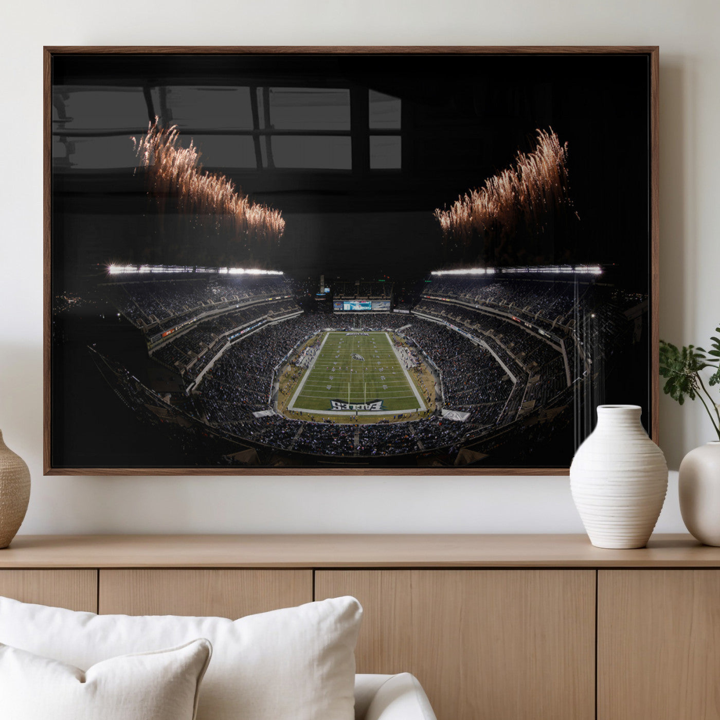 MGV-FP-60X30-3P - Eagles Field Stadium Wall Art | Philadelphia Eagles Football Team Print - Philadelphia Lincoln