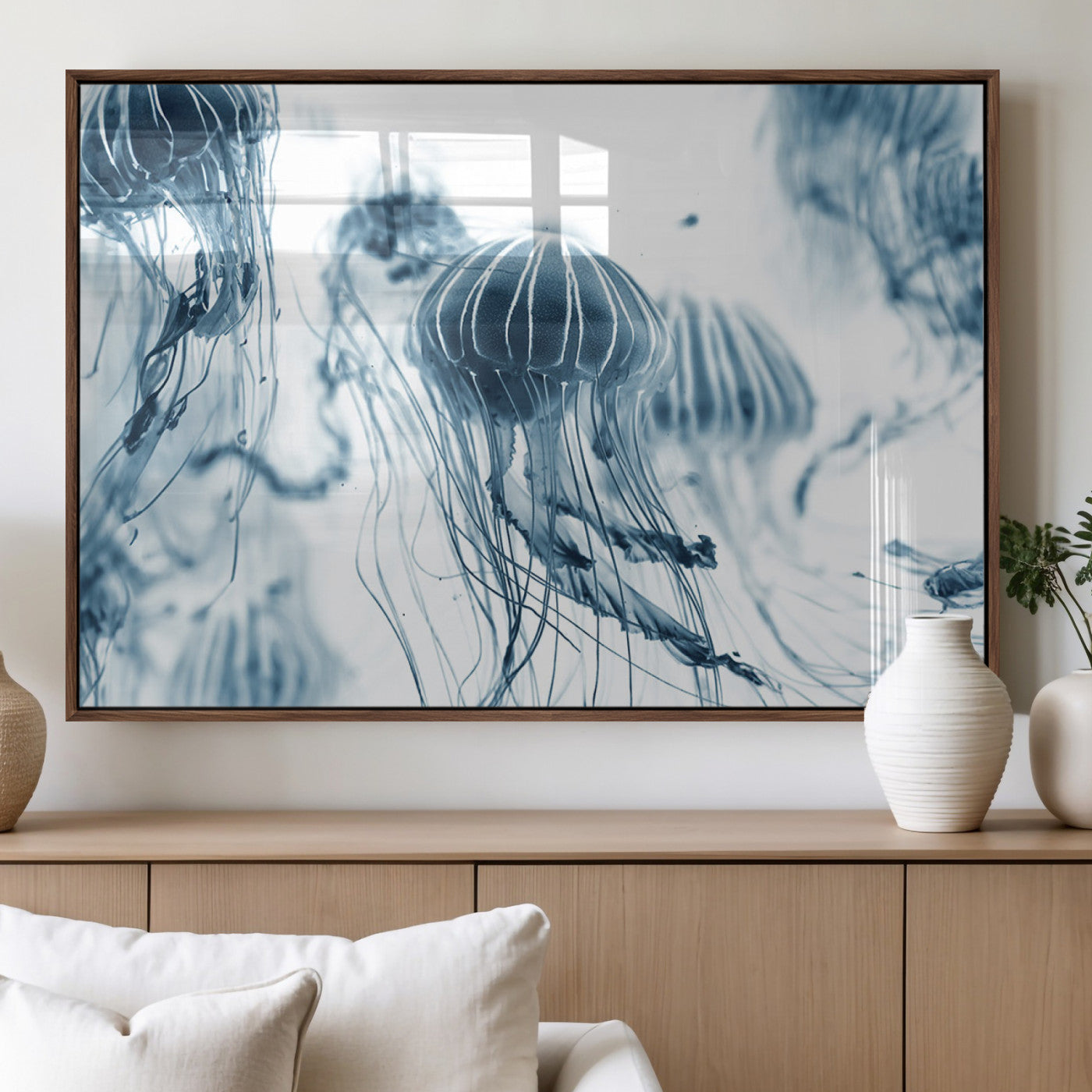 MGV-FP-60X30-3P - Abstract Jellyfish Canvas Print Wall Art