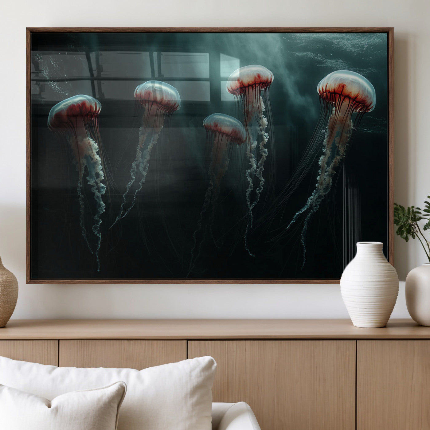MGV-FP-60X30-3P - Abstract Jellyfish Wall Art Canvas Print