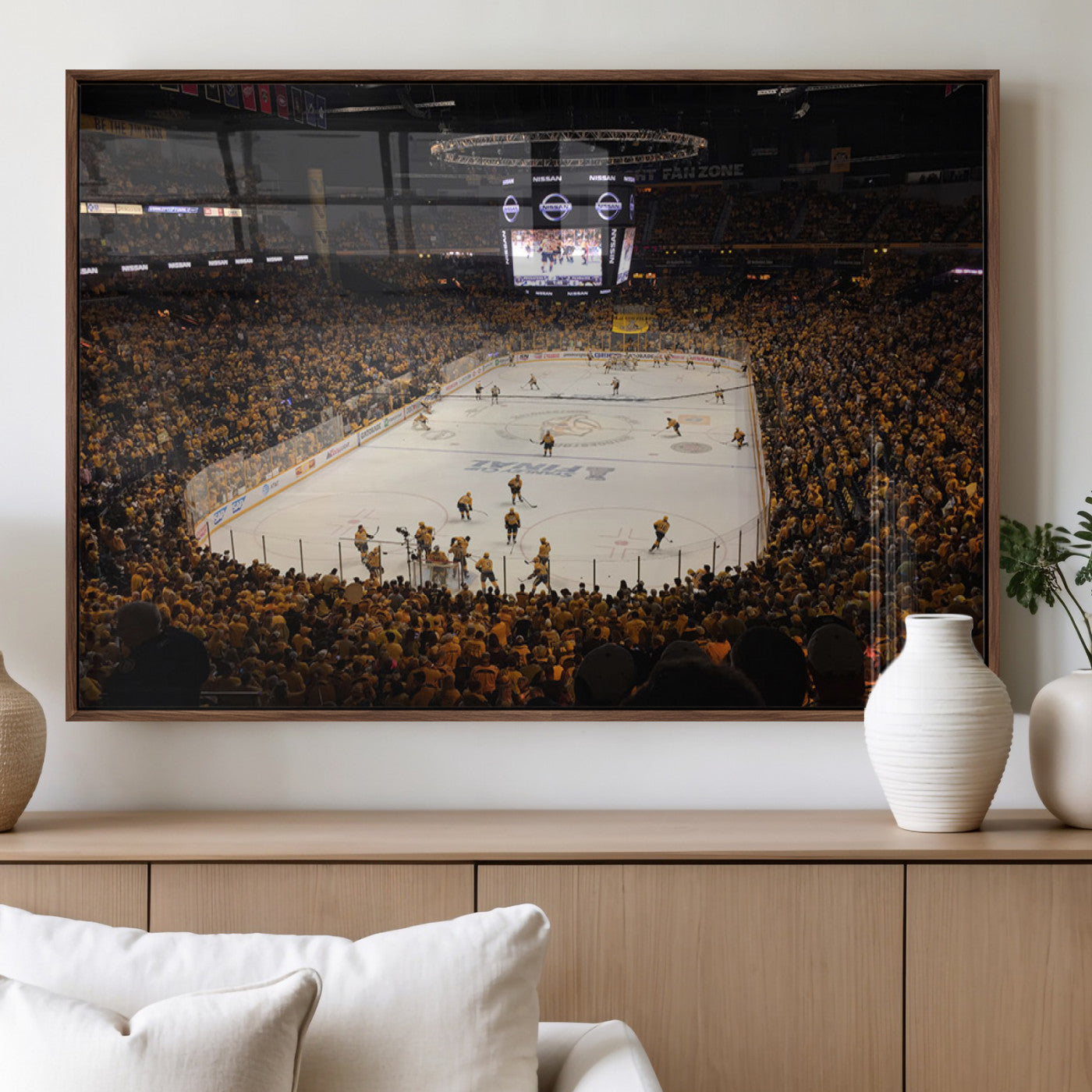 MGV-FP-60X30-3P - Bridgestone Arena - Nashville Predators Hockey Team Print - Nashville Wall Art Canvas Print