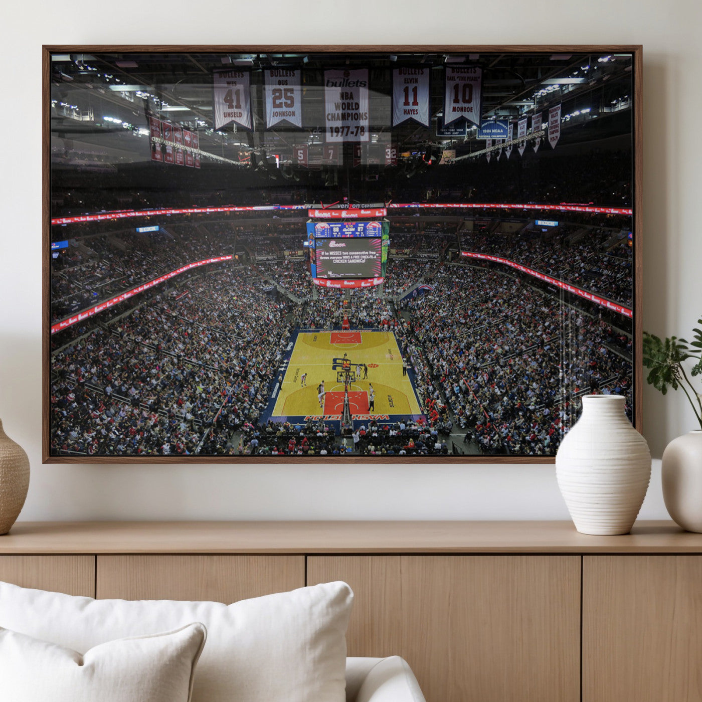 MGV-FP-60X30-3P - Capital One Arena Stadium Wall Art | Canvas Print | Ready to Hang | Washington D.C. Sports Decor