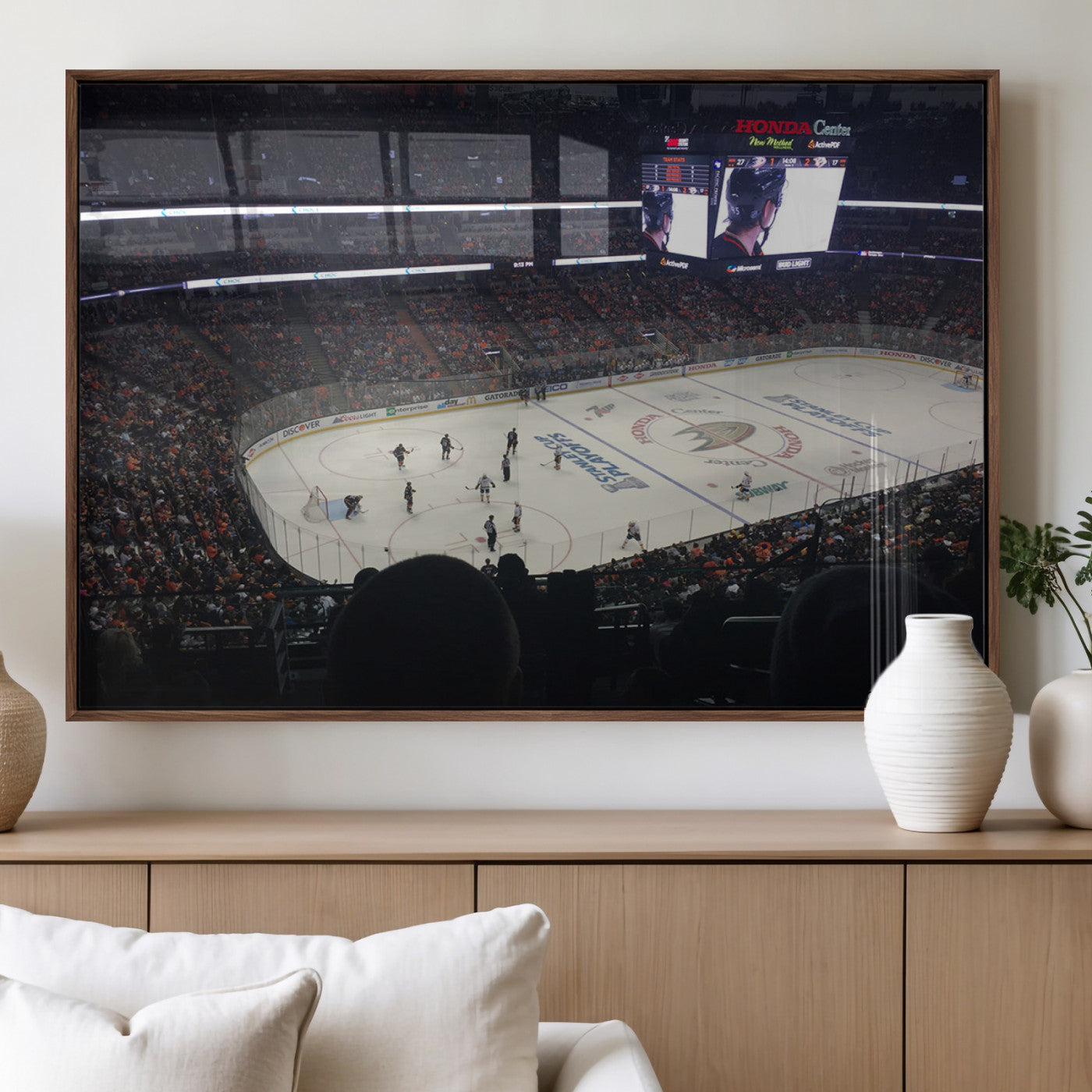 MGV-FP-60X30-3P - Honda Center California Anaheim Ducks Hockey Stadium Wall Art, Honda Center California Stadium Wall