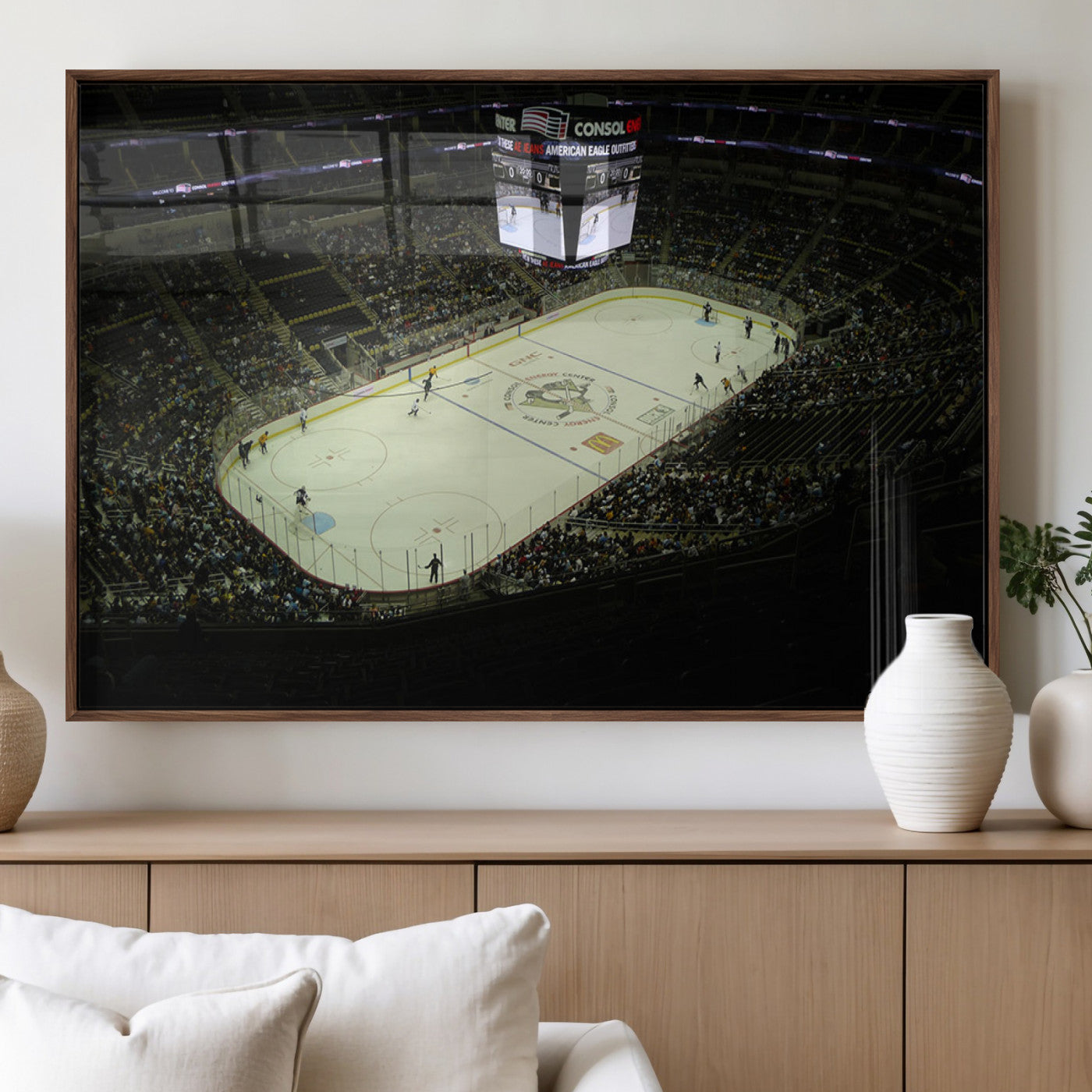 MGV-FP-60X30-3P - PPG Paints Arena Pennsylvania Pittsburgh Penguins Hockey Stadium Canvas, Pennsylvania Pittsburgh