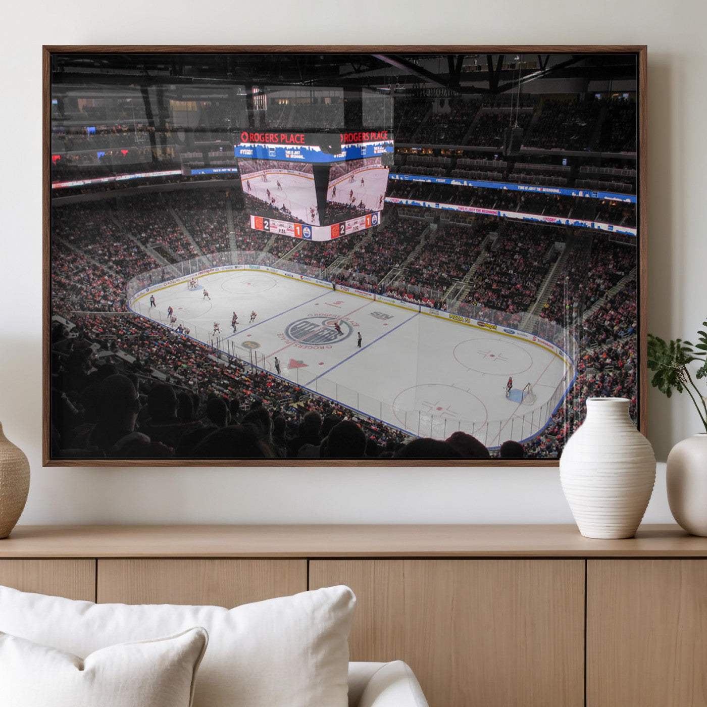 MGV-FP-60X30-3P - Rogers Place Edmonton Oilers Ice Hockey Stadium Wall Art, Rogers Place Edmonton Oilers Wall Art