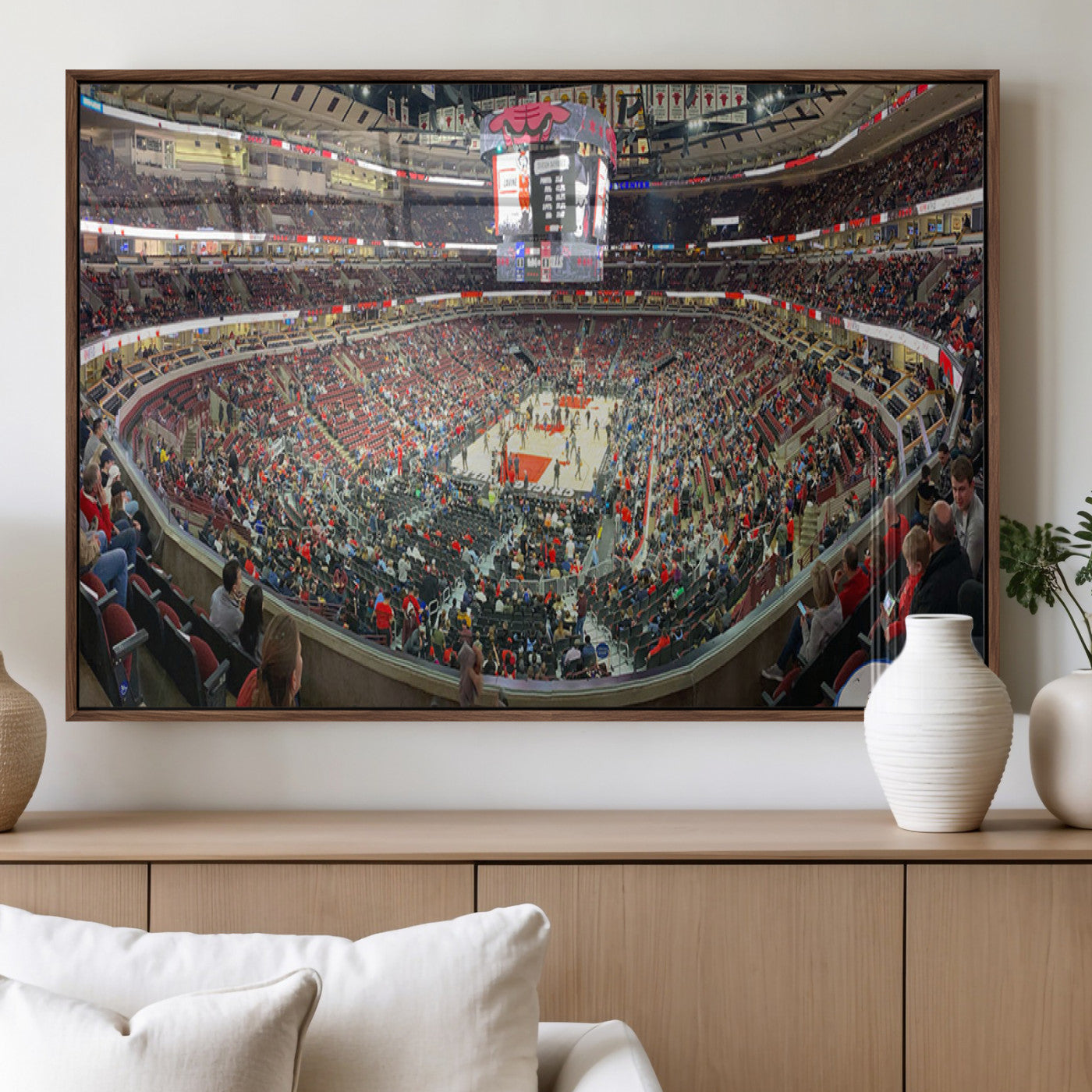 MGV-FP-60X30-3P - United Center Chicago Bulls Stadium Wall Art Canvas Print