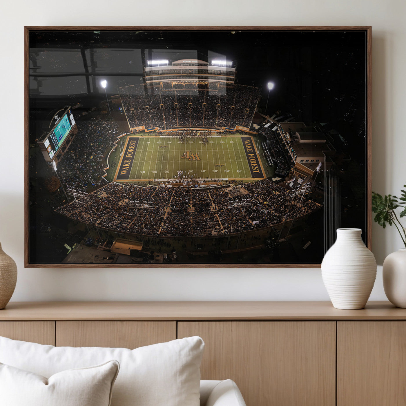 MGV-FP-60X30-3P - Wake Forest University Demon Deacons Canvas Printi, Football Team Print - Winston-Salem Allegacy