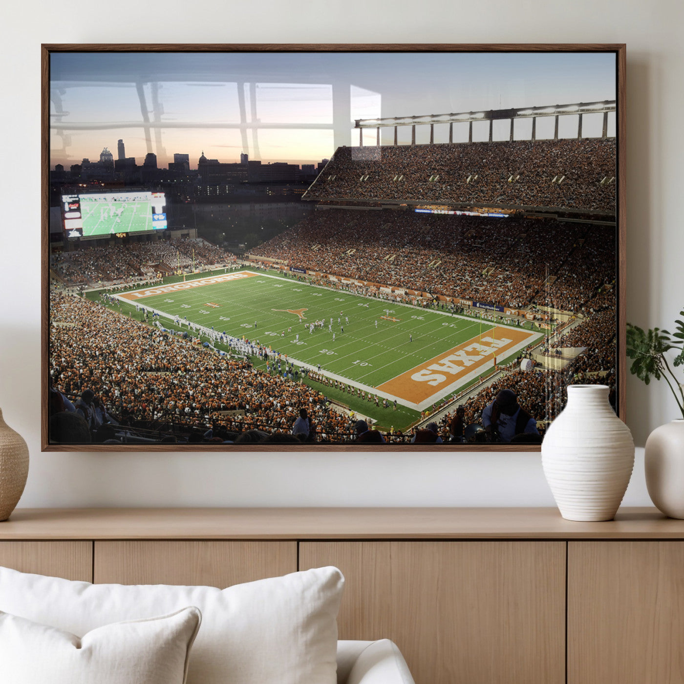 MGV-FP-60X30-3P - Darrell K Royal-Texas Memorial Stadium Canvas Wall Art - Texas Longhorns Football Match