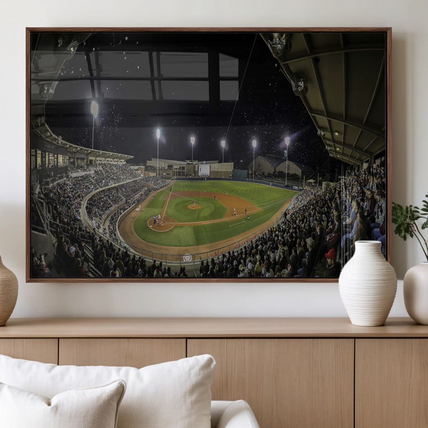MGV-FP-60X30-3P - Olsen Field at Blue Bell Park - Texas A&M Aggies Baseball Stadium Wall Art Canvas Print