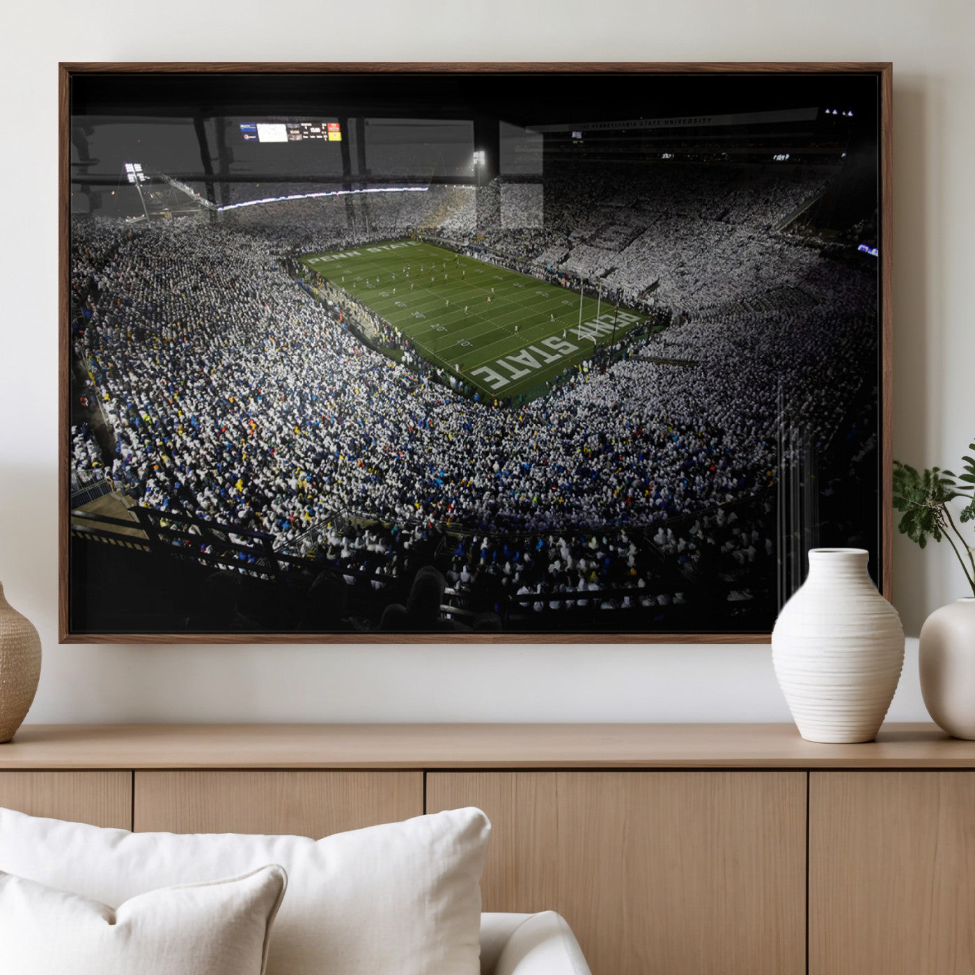 MGV-FP-60X30-3P - Penn State Football Stadium Wall Art - Beaver Stadium Canvas Print