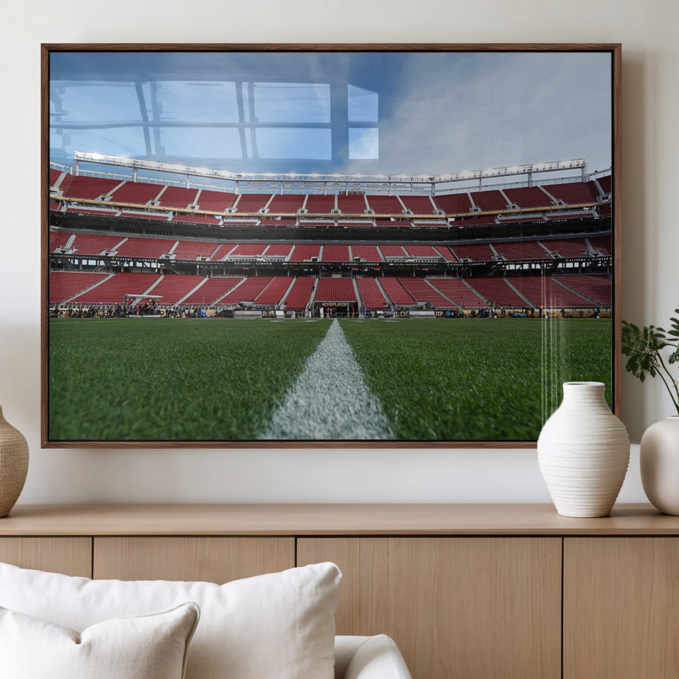 MGV-FP-60X30-3P - University of Tulsa Golden Hurricane Football Team Print - Tulsa H.A. Chapman Stadium Wall Art
