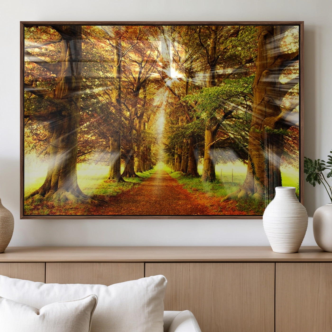 50243-MGV-FP-60X30-3P_Walnut-Sunshine in Forest and Trees Wall Art Canvas Print