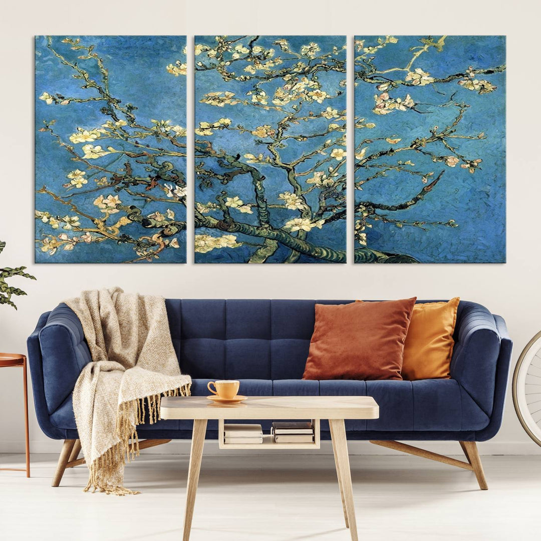 Art mural Fleur d'amandier par Van Gogh Impression sur toile