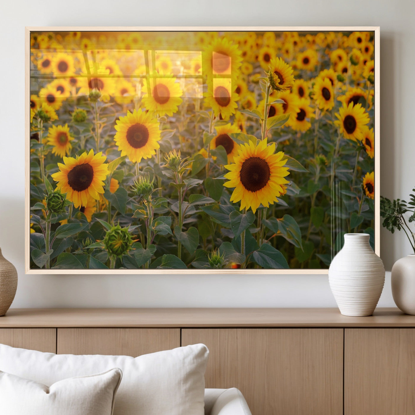 MGV-FP-60X30-3P - Sunflower Sunshine Wall Art Canvas Print