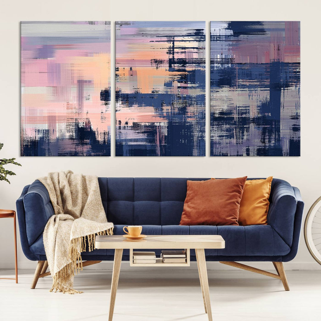 Pintura abstracta Arte de la pared Impresión en lienzo Arte de lienzo dividido extra grande