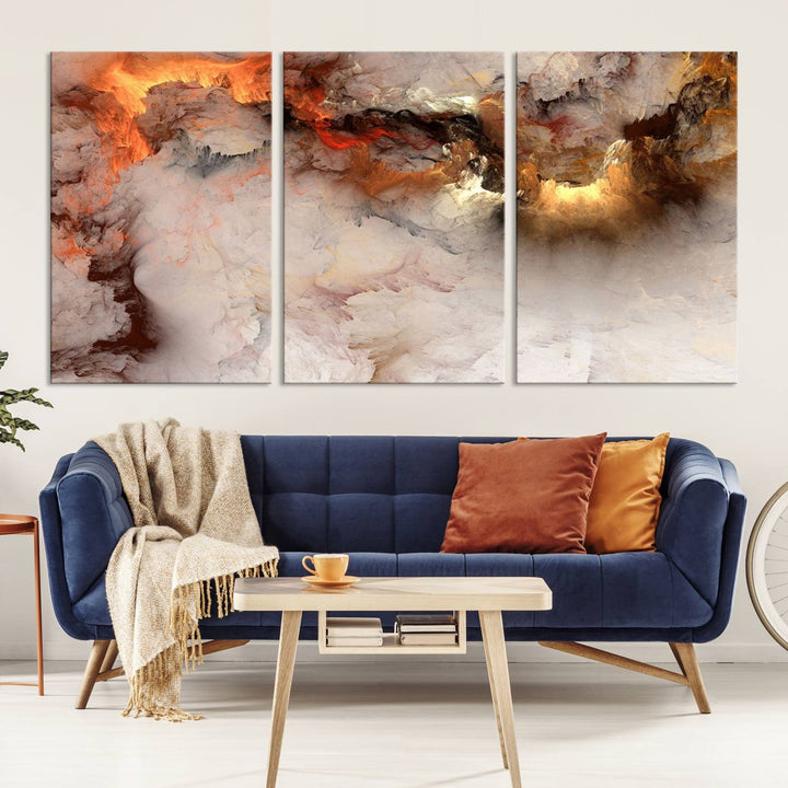 Abstract Smokes Canvas Wall Art Print