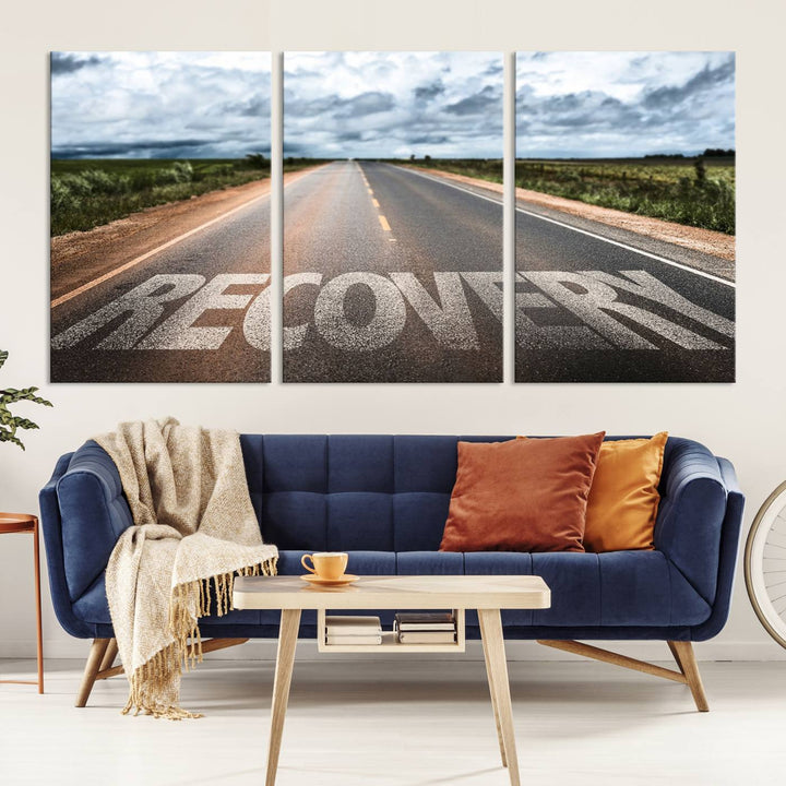 Recovery Road Wall Art Canvas Print