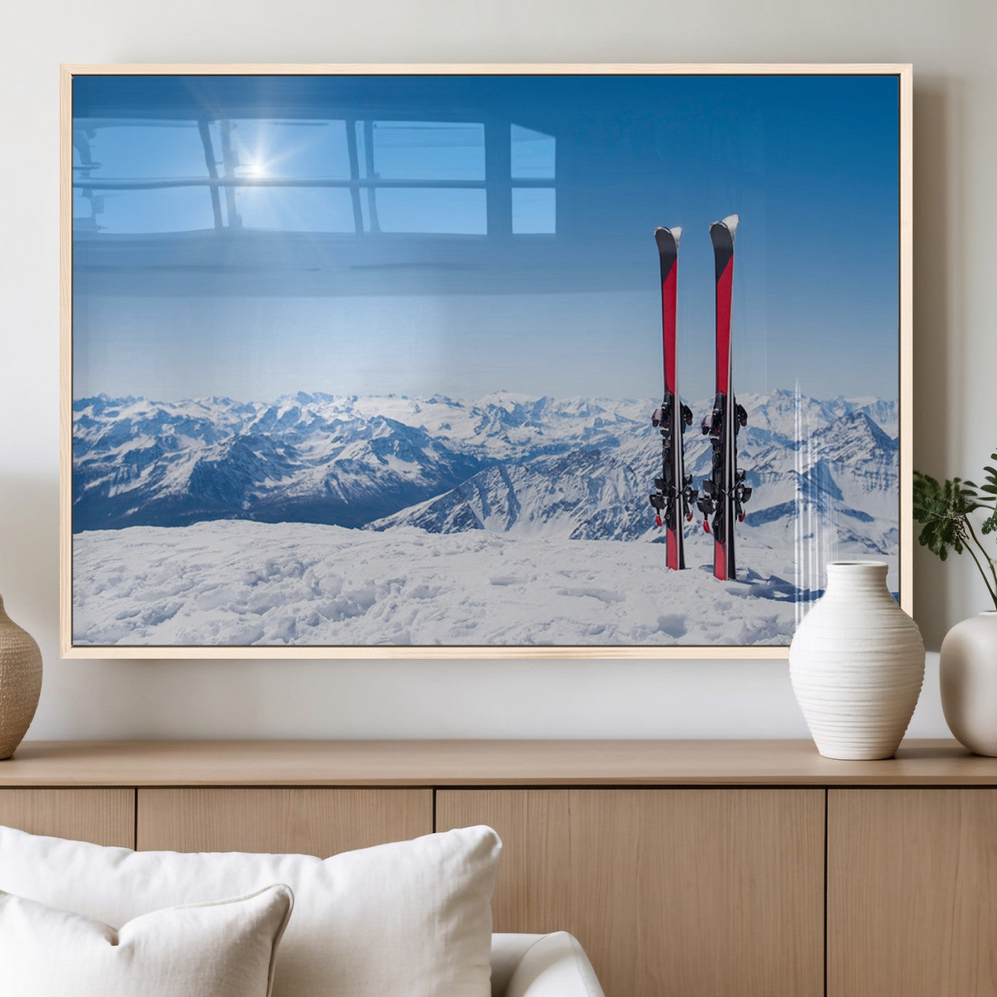 MGV-FP-36X24-3P - Ski Season Snow Wall Art Canvas Print