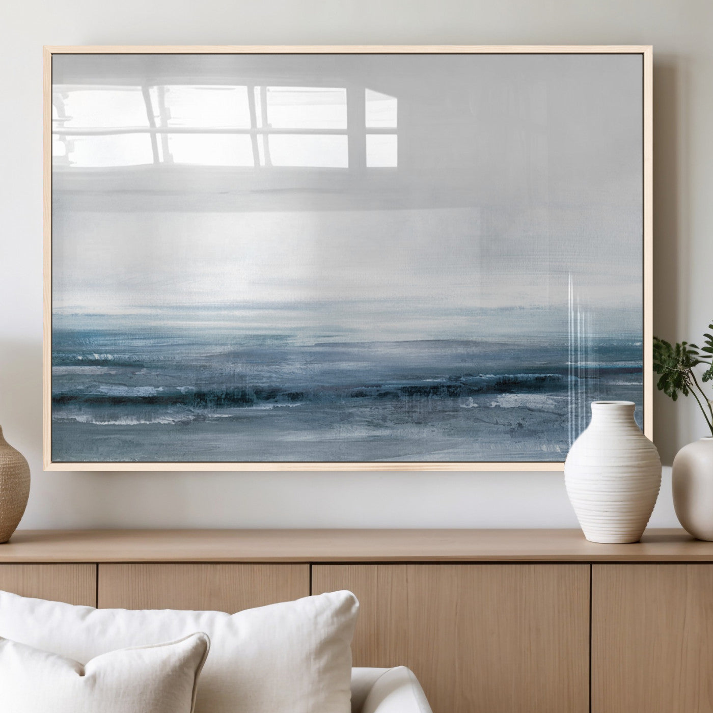 MGV-FP-36X24-3P - Blue Ocean Abstract Artwork Wall Art Canvas Print
