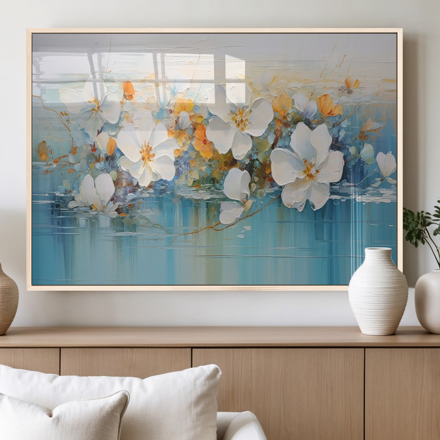 MGV-FP-36X24-3P - Abstract Flower Wall Art Canvas Print