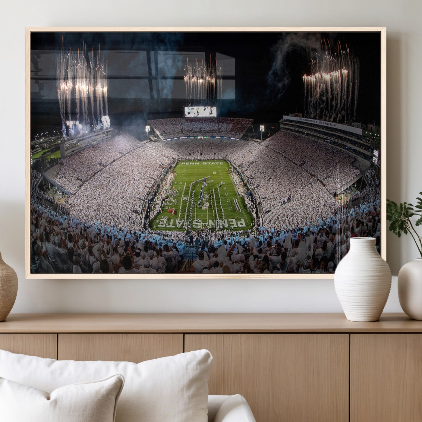 MGV-FP-36X24-3P - Penn Stadium Football Wall Art Canvas Print, Pennsylvania University Football Stadium