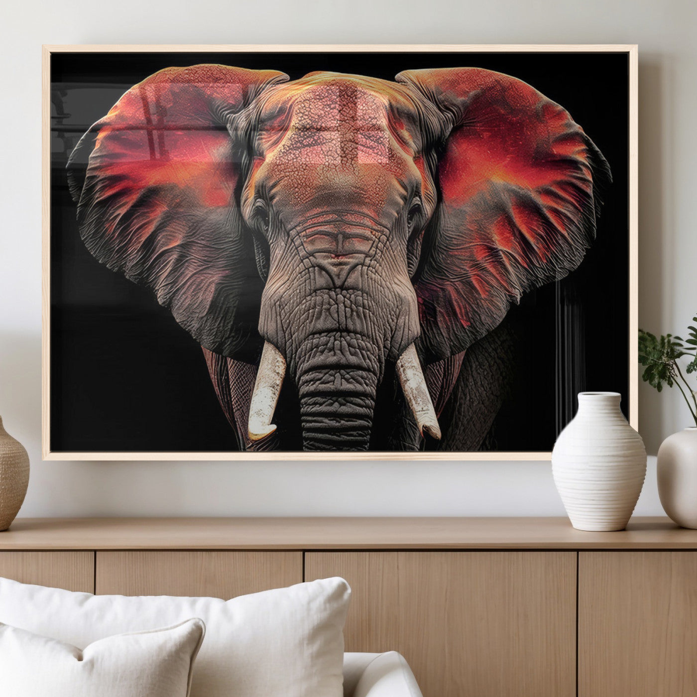 54719-MGV-FP-36X24-3P_Natural-Elephant Wall Art Canvas Print
